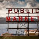 Scenic View of Pike Place Market Sign in Seattle  screen for extension Chrome web store in OffiDocs Chromium