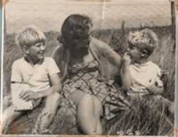 Free download Schoolboy Camp Followers Admiring Actress Natasha Parry, 1950 free photo or picture to be edited with GIMP online image editor