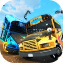 School Bus Demolition Derby Multiplayer  Driving Game  screen for extension Chrome web store in OffiDocs Chromium