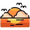 Scooter Under the Blossoming Sunset  screen for extension Chrome web store in OffiDocs Chromium