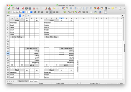 Free template Score Card, 3X5 Vertical valid for LibreOffice, OpenOffice, Microsoft Word, Excel, Powerpoint and Office 365