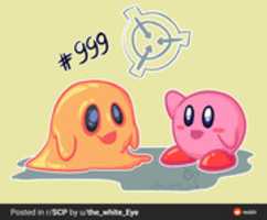 Free download SCP - 999 and Kirby [ Crossover ] ( Fanart ) free photo or picture to be edited with GIMP online image editor