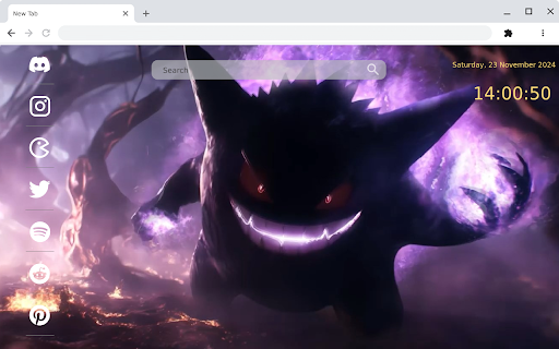 *Pokemon Gengar* Bring the spooky charm of Gengar  from Chrome web store to be run with OffiDocs Chromium online