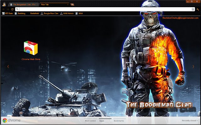[bMd] Le thème Battlefield 3 de la boutique en ligne Chrome sera exécuté avec OffiDocs Chromium en ligne
