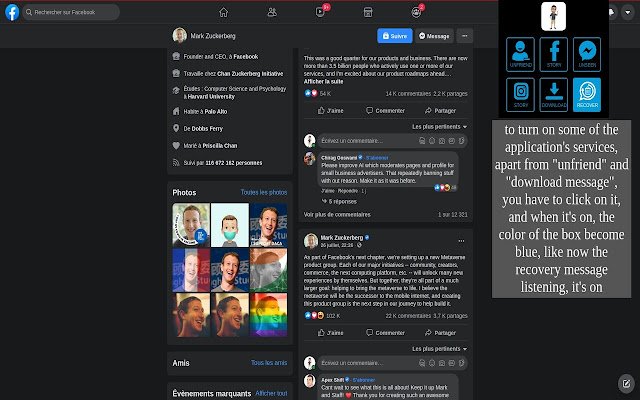 [MOBILE]tools for Facebook and instagram  from Chrome web store to be run with OffiDocs Chromium online