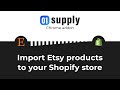 01供应 | 将 Etsy 产品从 Chrome 网上商店导入 Shopify，以使用 OffiDocs Chromium 在线运行