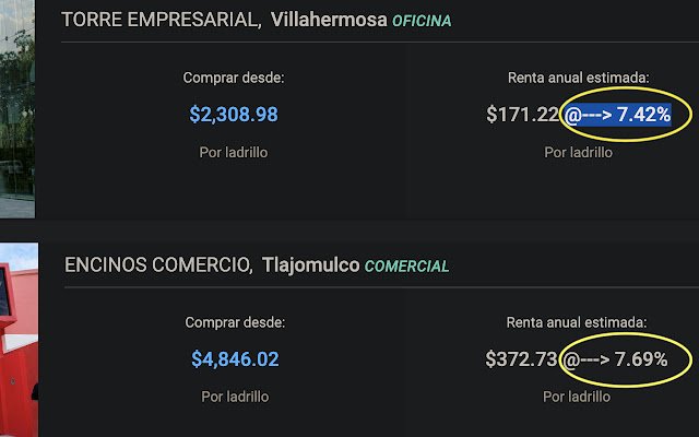 100calculos! profit rates on 100ladrillos  from Chrome web store to be run with OffiDocs Chromium online