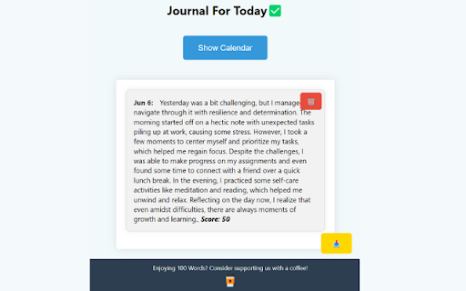 100 Words  from Chrome web store to be run with OffiDocs Chromium online