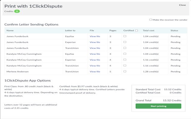 1ClickDispute из интернет-магазина Chrome для запуска с OffiDocs Chromium онлайн