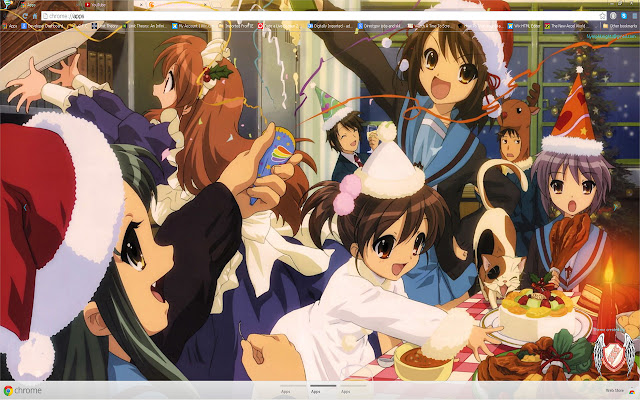 2014 Christmas Anime theme 11/13 1366X768 dal Chrome web store da eseguire con OffiDocs Chromium online