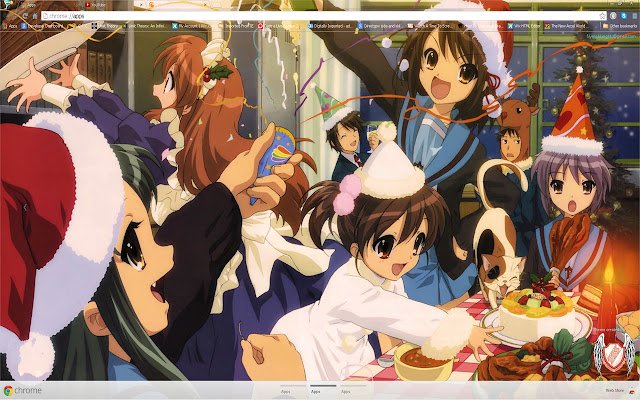 2014 Christmas Anime theme 11/13 1600X900  from Chrome web store to be run with OffiDocs Chromium online