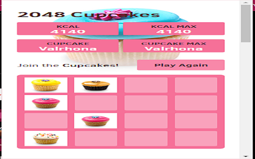 2048 cupcake  from Chrome web store to be run with OffiDocs Chromium online