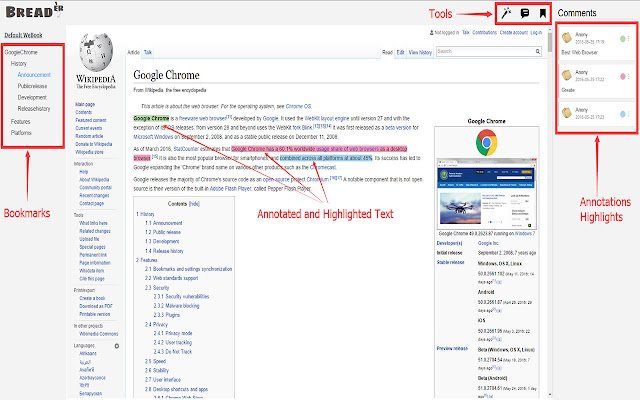 2 Roti dari toko web Chrome untuk dijalankan dengan OffiDocs Chromium online