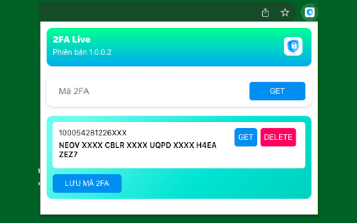2FA Live  from Chrome web store to be run with OffiDocs Chromium online