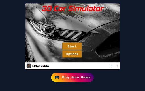 3d Car Simulator Game in Browser Free  Offline available  from Chrome web store to be run with OffiDocs Chromium online