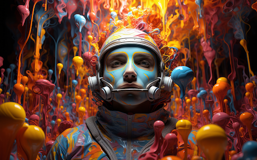 3d rendering astronaut  from Chrome web store to be run with OffiDocs Chromium online