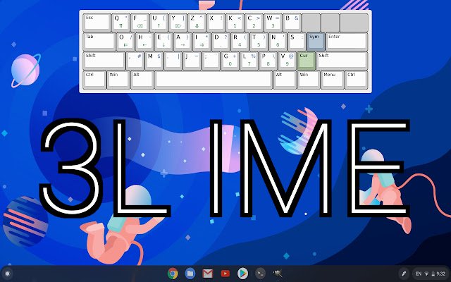 Layout de teclado 3l da Chrome Web Store para ser executado com OffiDocs Chromium online