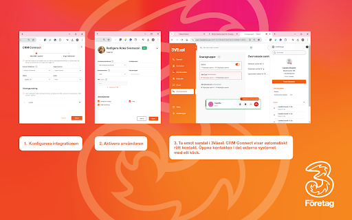 3Växel CRM Connect  from Chrome web store to be run with OffiDocs Chromium online