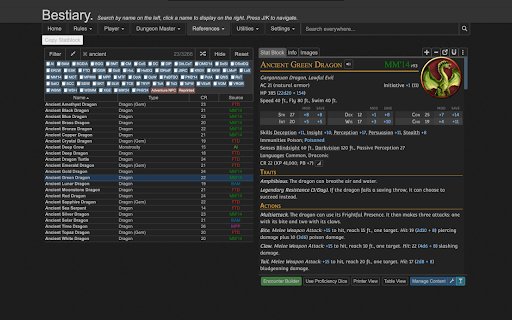 5e Fantasy Statblocks  from Chrome web store to be run with OffiDocs Chromium online