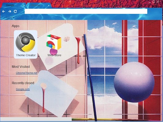 Kunstthema uit de jaren 80 uit de Chrome-webwinkel voor gebruik met OffiDocs Chromium online