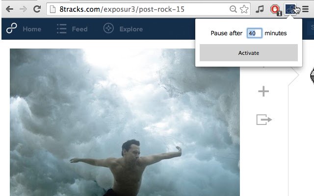 8tracks timer จาก Chrome เว็บสโตร์ที่จะรันด้วย OffiDocs Chromium ทางออนไลน์