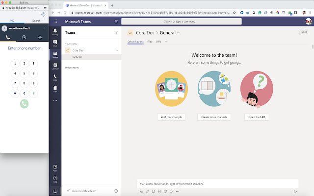 8x8 dla Microsoft Teams ze sklepu internetowego Chrome do uruchomienia z OffiDocs Chromium online