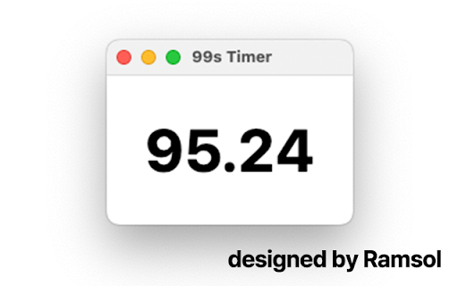99s Timer  from Chrome web store to be run with OffiDocs Chromium online