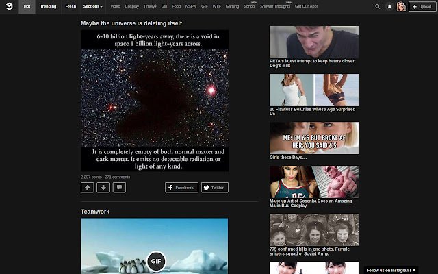 9gag Night Mode aus dem Chrome-Webstore zur Ausführung mit OffiDocs Chromium online