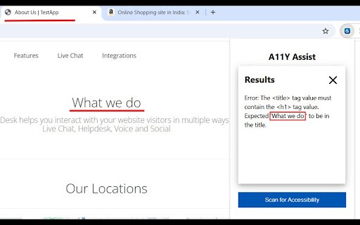 A11Y Assist  from Chrome web store to be run with OffiDocs Chromium online