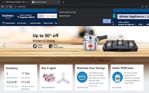 A360 Element Validator  from Chrome web store to be run with OffiDocs Chromium online