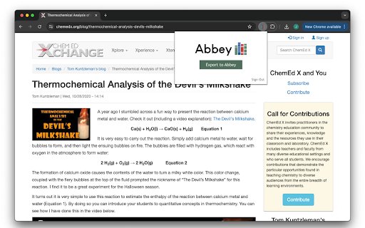 Abbey  from Chrome web store to be run with OffiDocs Chromium online