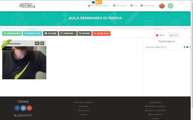 Abilita Screen Share su Docety  from Chrome web store to be run with OffiDocs Chromium online