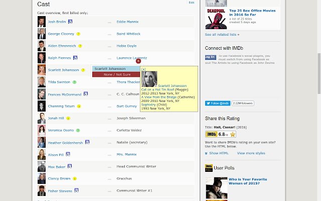 AboutTheArtists Tags Op IMDB van de Chrome-webwinkel om te worden uitgevoerd met OffiDocs Chromium online