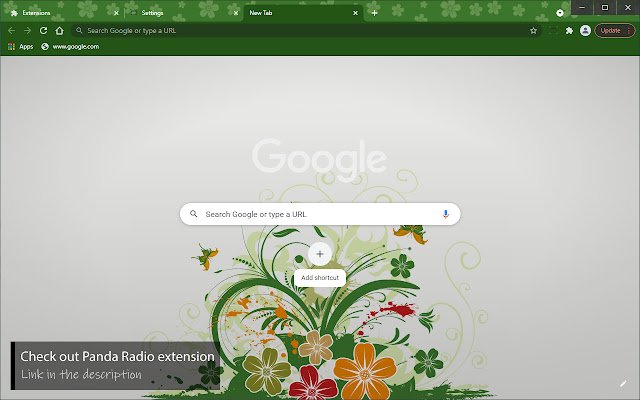 Abstract Floral  from Chrome web store to be run with OffiDocs Chromium online