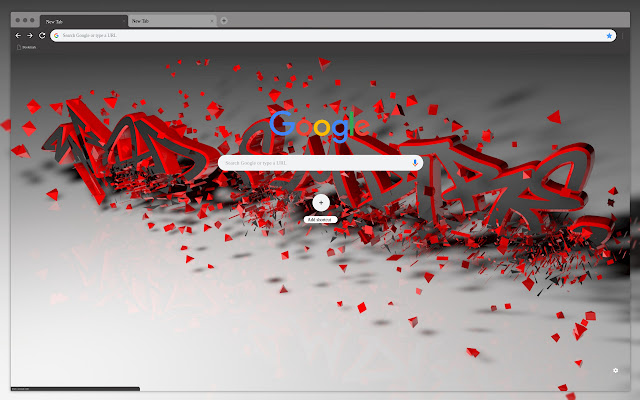 Czerwone litery abstrakcyjne ze sklepu internetowego Chrome do uruchomienia z OffiDocs Chromium online