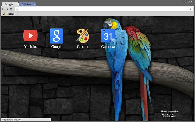 abstrakcyjna papuga ze sklepu internetowego Chrome do uruchomienia z OffiDocs Chromium online
