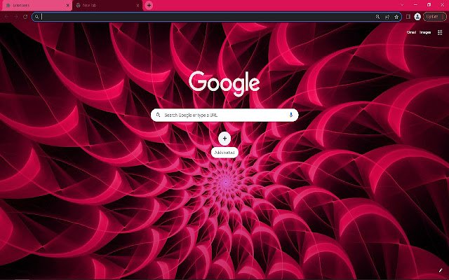 El tema del navegador Abstract Pink de la tienda web de Chrome se ejecutará con OffiDocs Chromium en línea