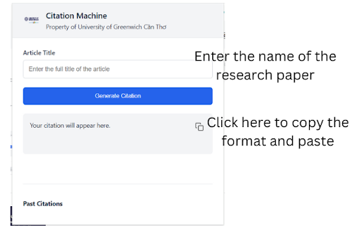 Academic Citation Generator  from Chrome web store to be run with OffiDocs Chromium online