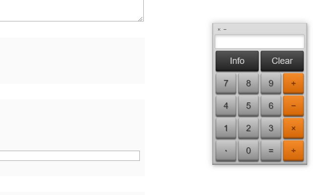 A Calculator for Chromebooks  from Chrome web store to be run with OffiDocs Chromium online