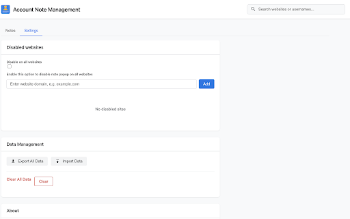 Account Note from Chrome web store to be run with OffiDocs Chromium online Account Note from Chrome web store to be run with OffiDocs Chromium online