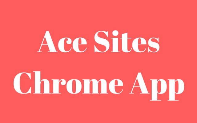 Ace Sites từ cửa hàng Chrome trực tuyến sẽ chạy trực tuyến bằng OffiDocs Chrome