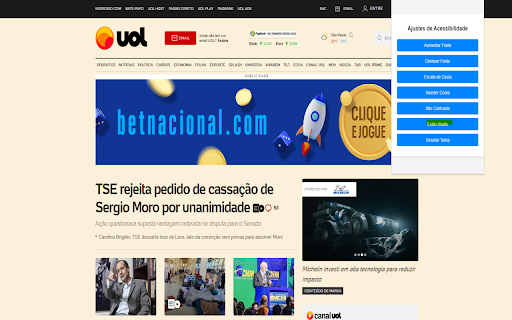 Acessibilidade Visual by Polly  from Chrome web store to be run with OffiDocs Chromium online