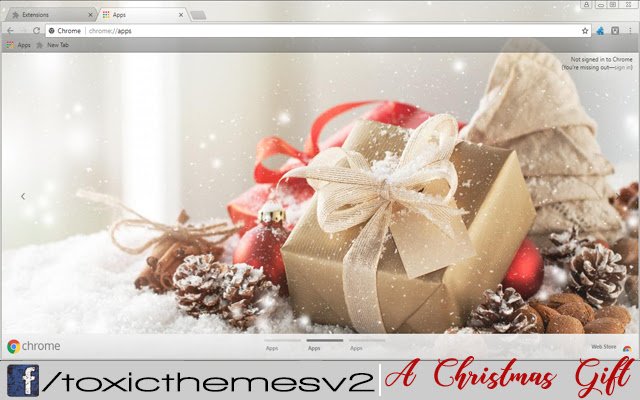 ของขวัญคริสต์มาสจาก Chrome เว็บสโตร์ที่จะใช้งานร่วมกับ OffiDocs Chromium ออนไลน์