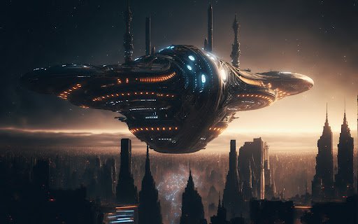 A creative space travel collage design featuring  from Chrome web store to be run with OffiDocs Chromium online