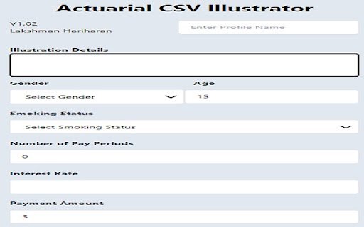 Actuarial Present Value  from Chrome web store to be run with OffiDocs Chromium online