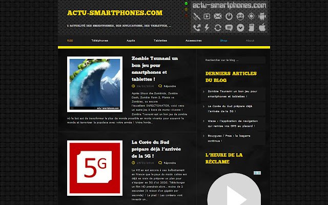 Actu smartphones.com  from Chrome web store to be run with OffiDocs Chromium online