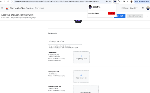 Adaptive Browser Access Plugin  from Chrome web store to be run with OffiDocs Chromium online