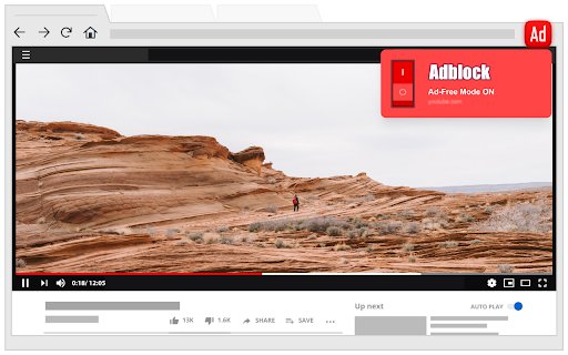 Adblock Ads Free Mode  from Chrome web store to be run with OffiDocs Chromium online