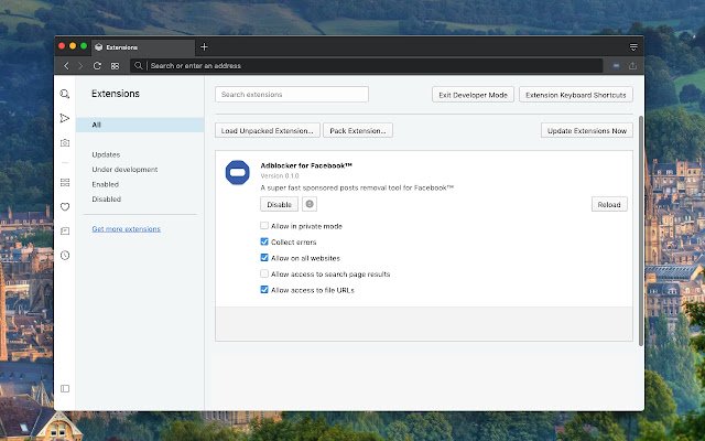 Adblocker for Facebook™ (sponsored posts)  from Chrome web store to be run with OffiDocs Chromium online