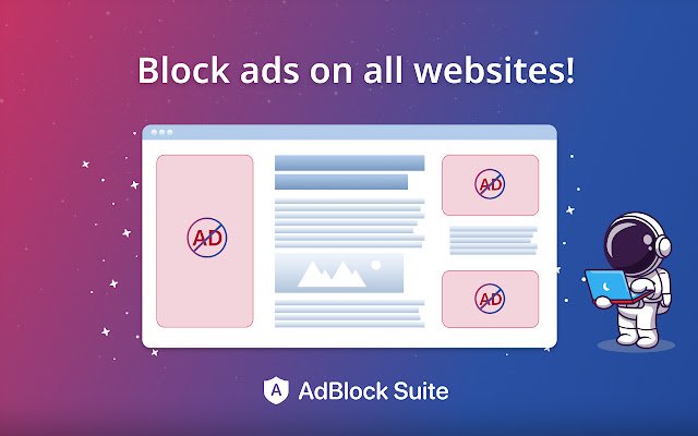 AdBlock Suite mula sa Chrome web store na tatakbo sa OffiDocs Chromium online